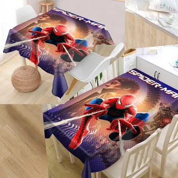 

Custom Spider man Pattern Tablecloth Waterproof Oilproof Rectangular Home Wedding Tablecloth Textiles