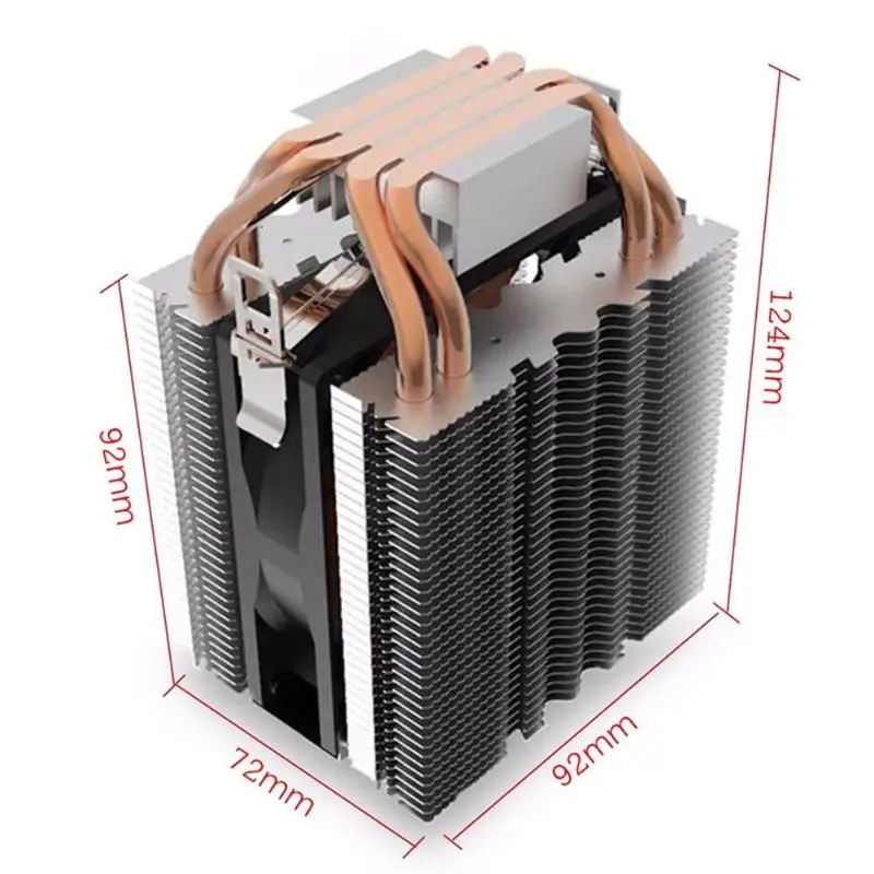 Heatpipe радиатор синий светодиод гидравлический подшипник процессор кулер вентилятор Радиатор для Intel LGA1150 1151 1155 775 1156 AMD Вентилятор охлаждения