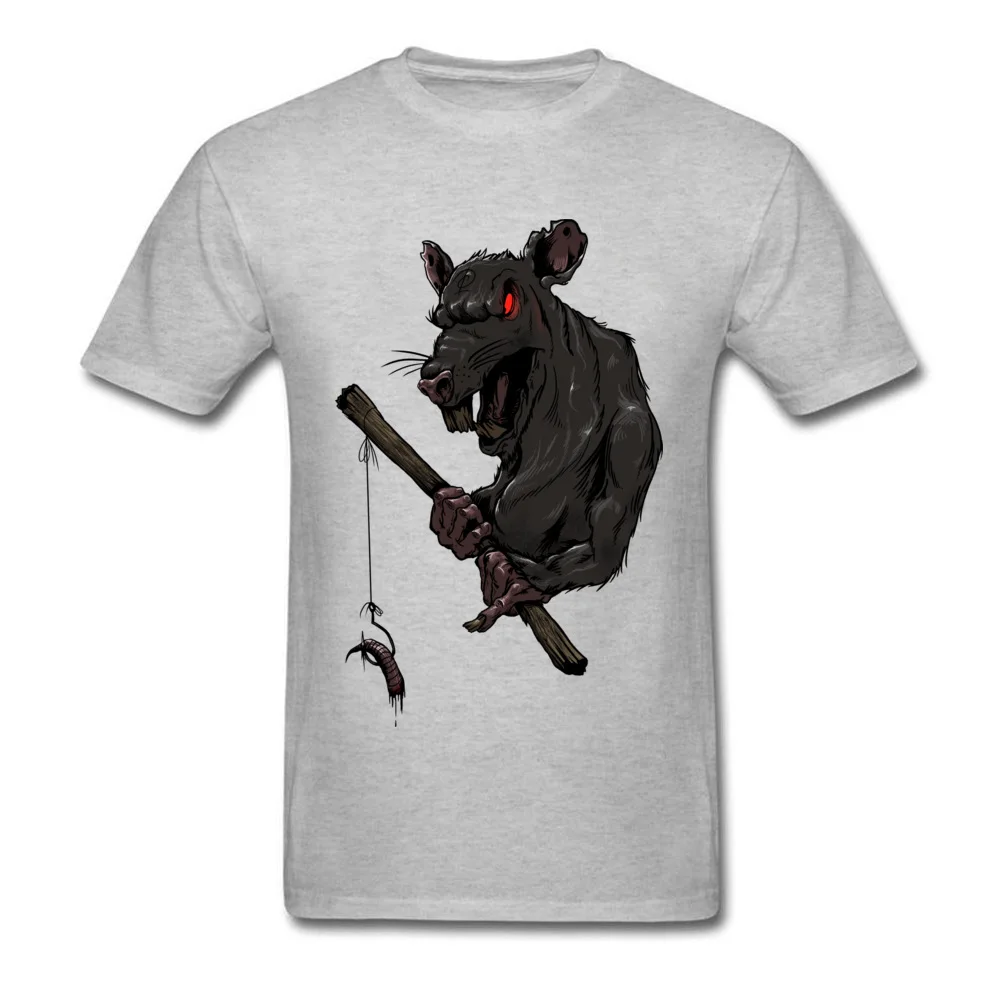 Fisherrat 100% Cotton Tops & Tees for Boys Fitness Tight T Shirts Summer Classic Round Collar Tee-Shirt Short Sleeve Fisherrat grey