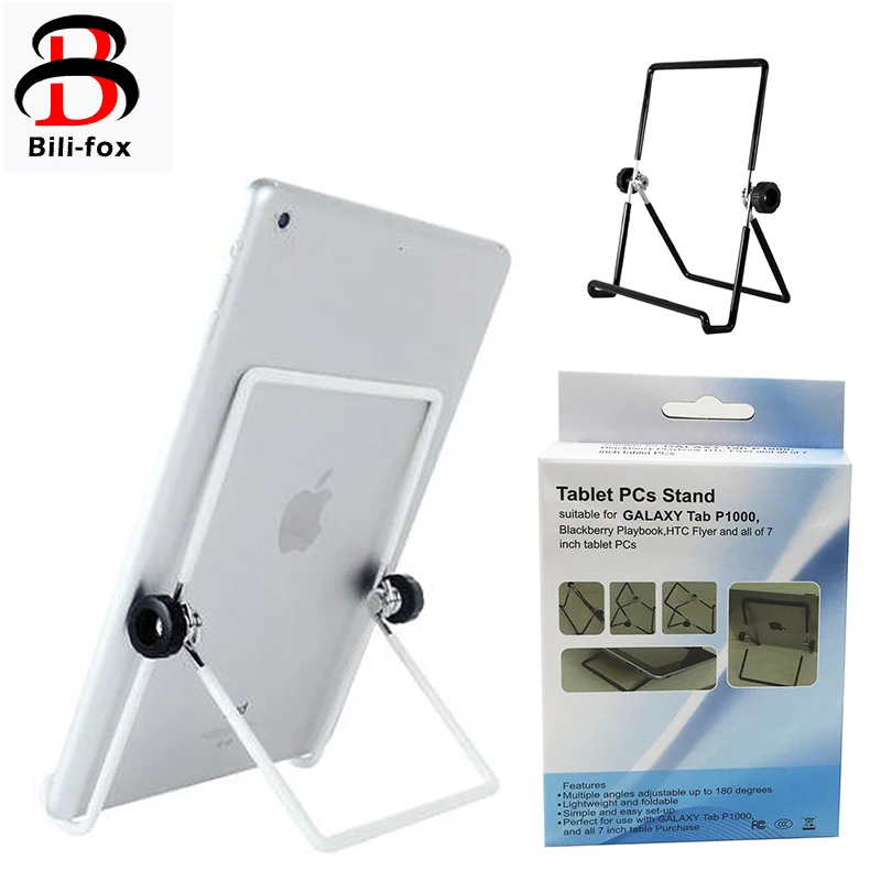 

Fold-able Metal Tablet Stand Adjustable Big Phone Tablet Desktop Holder Mount Cooing Fast Universal for iPad iPhone Tablet