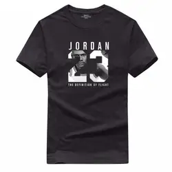 Летние Горячие мужские Jordan 23 Футболки хлопок мужчины o-образным вырезом мода Печатный 23 хип-хоп Футболка Camisetas мужская одежда Повседневный
