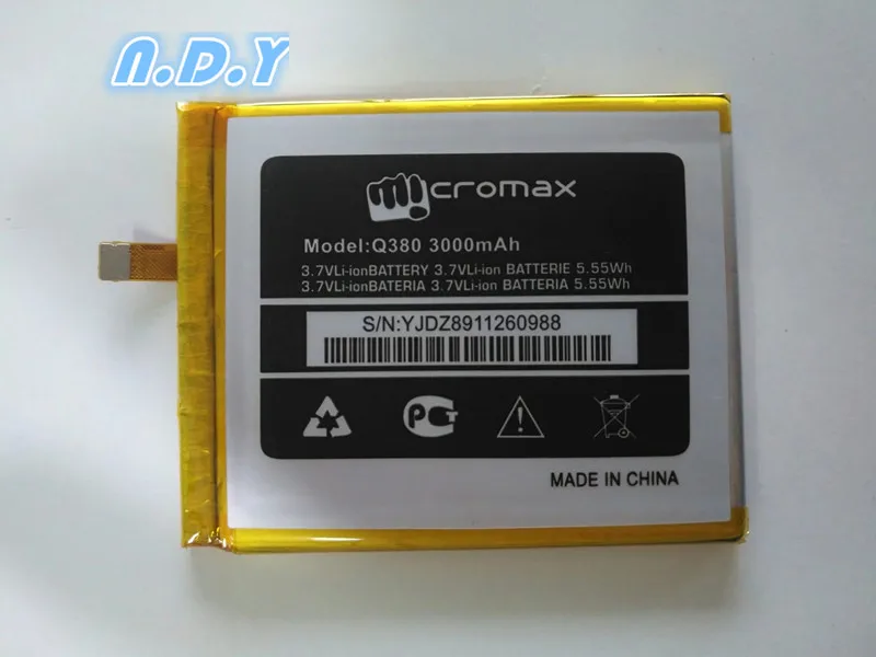 Новая высококачественная батарея Micromax A107 Q380 3000mAh для мобильного телефона