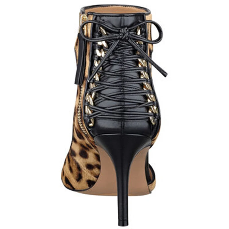 Nancyjayjii новые женские летние пикантные леопардовые замшевые открытый носок ботинки на среднем каблуке сандалии с ремешками на лодыжках женская обувь, вечерние и вечер, большой Размер 4-16