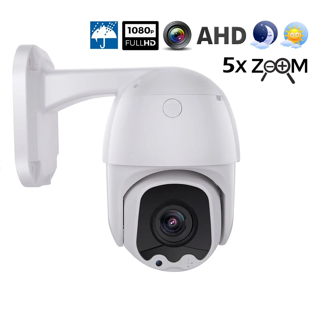 CCTV безопасности Открытый мини ABS купол AHD 1080P PTZ камера XVI управление 2MP 6 мм и 5X зум коаксиальный PTZ контроль День Ночь ИК 30 м