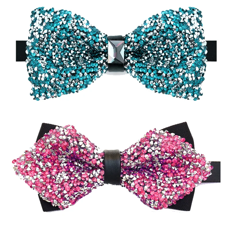 Мужской галстук бабочка с кристаллами|fashion bowtie|butterfly bowtiebow male |