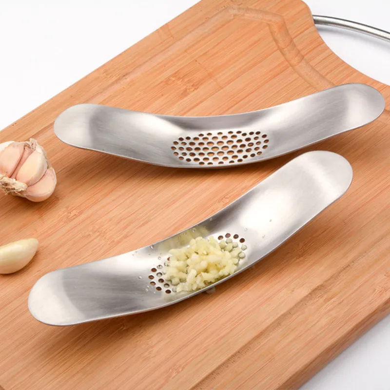 WOFO Add Thick Stainless Steel Garlic Press Mash Garlic and Peel Garlic