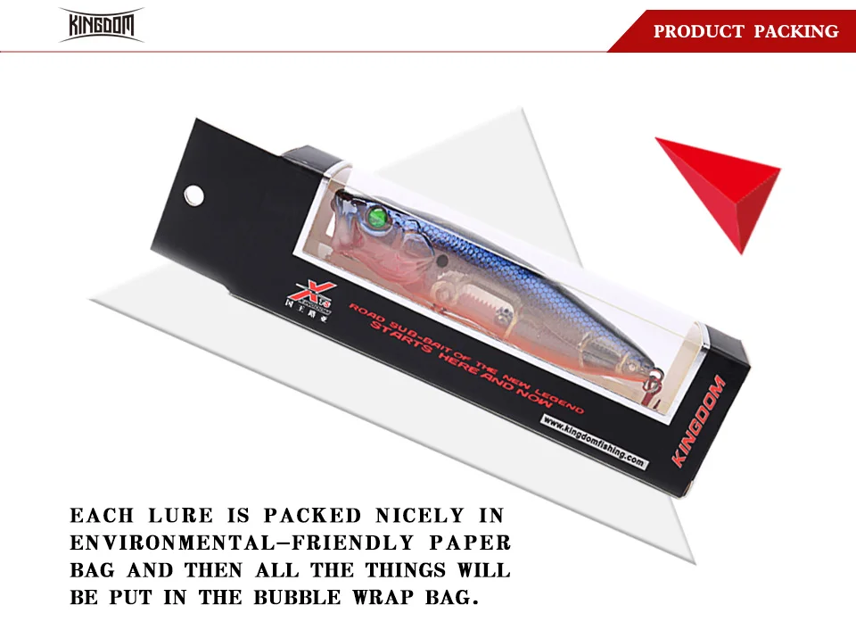 Kingdom Fishing Lures Hard Bait Topwater Popper Switchable Tongue Plate 70mm 9.5g 90mm 16g 110mm 33g Artificial Baits Model 5367 (5)