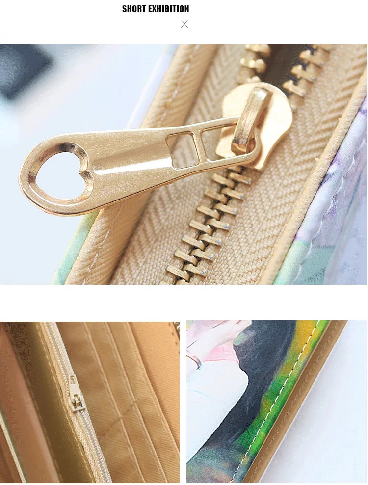 Private custom exclusive DIY wallet female long zipper gift bag handbag photos picture free print customized personality wallet