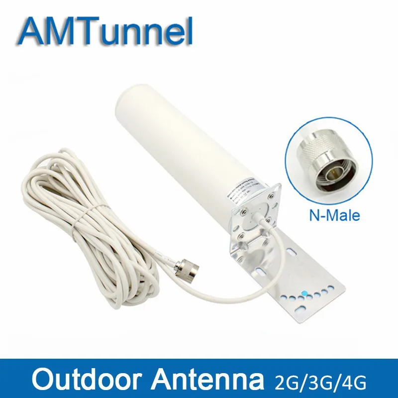 4G антенна 3g 4g наружная антенна 12Dbi 3g антенна GSM внешняя антенна с N male/SMA male для мобильного ретранслятора сигнала усилитель - Цвет: 10m N male