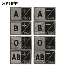 Souvenir 3D Embroidery Blood Type Patch For Group Military Tactical Patches A+ O+ B+ AB+ Positive A- B- AB- O- Negative badges