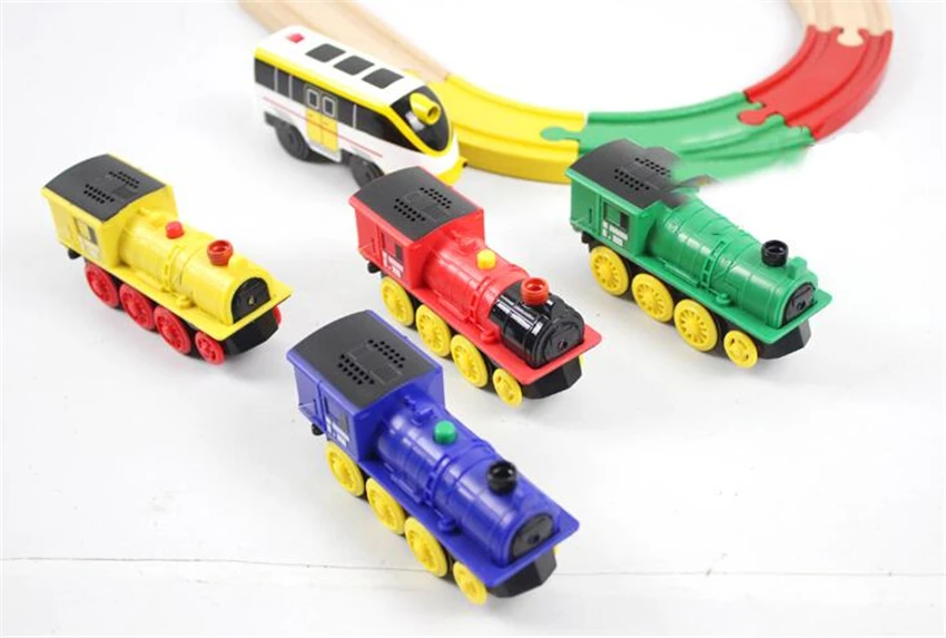 New Battery Operated Action Locomotive Electric Train Magnetic Toy for Children 
