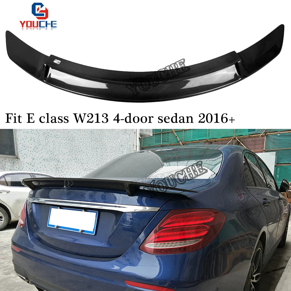 Mercedes W213 задний спойлер из углеродного волокна для Benz E Class 4-дверный седан E250 E300 E350