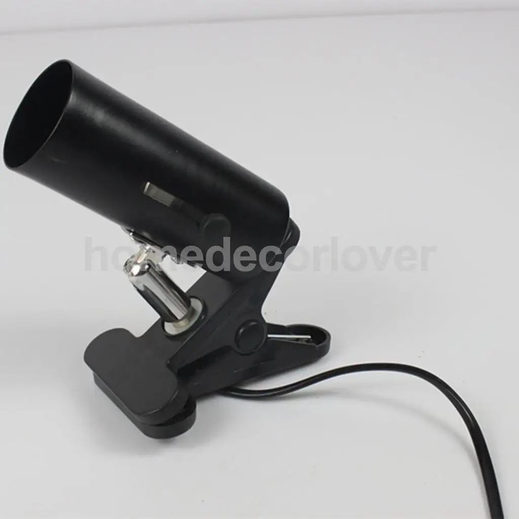 NW-02 Aquarium Reptile Light Base Holder with Clamp Ceramic Heat Lamp Stand