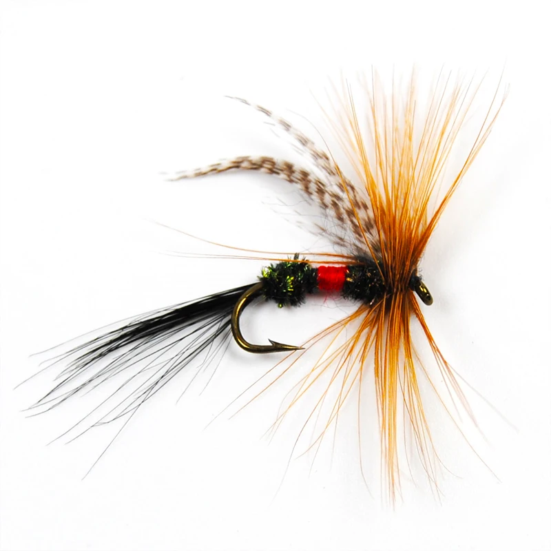 ICERIO 10 шт. Royal Wulff Brown Hackle приманки на форель для ловли нахлыстом #12|fishing lure|fly fishing