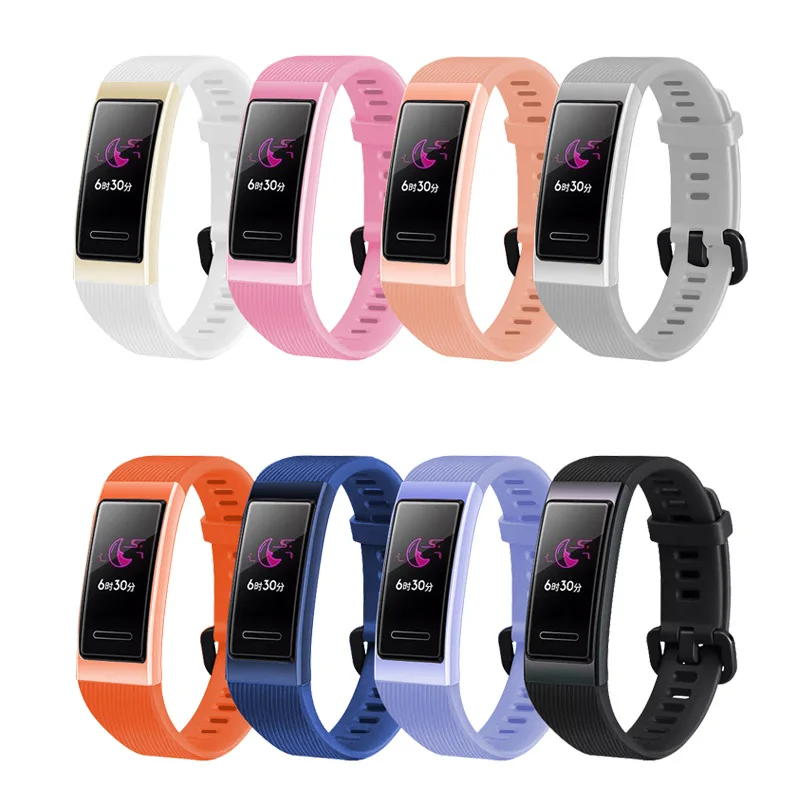 

For Huawei Band 3/3 Pro Silicone Strap Soft Colorful Sports Wrist Strap Replacement band For Original Huawei Band 3/3Pro Correa