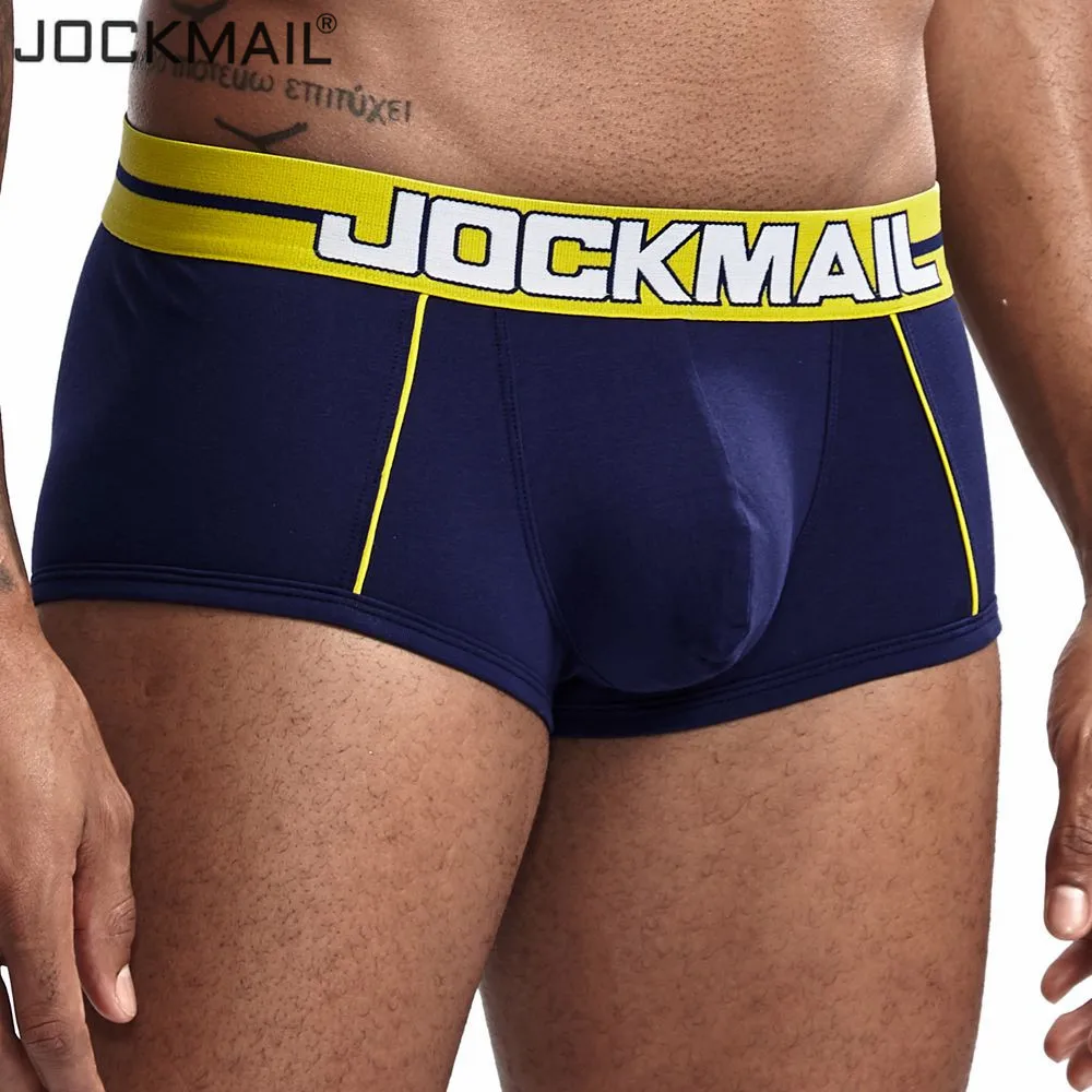 JOCKMAIL, Мужская одежда, новинка, мужские боксеры, фирменное Мужское нижнее белье, хлопок, дышащие, сексуальные, cueca, боксеры, ropa interior hombre slip