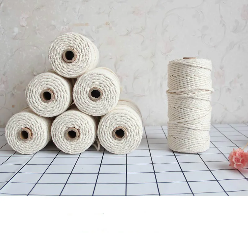 

Hand-woven Cotton Rope Cotton Line Macrame Tapestry Quality 3 Mm Cotton Rope Creative Manual DIY Cotton Rope