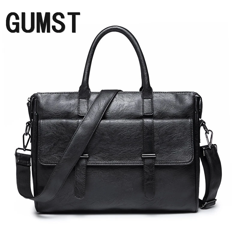 GUMST Marke Männer Laptop Tasche Aktentasche Mode herren Business Taschen Casual Leder Umhängetasche für Männer Preise