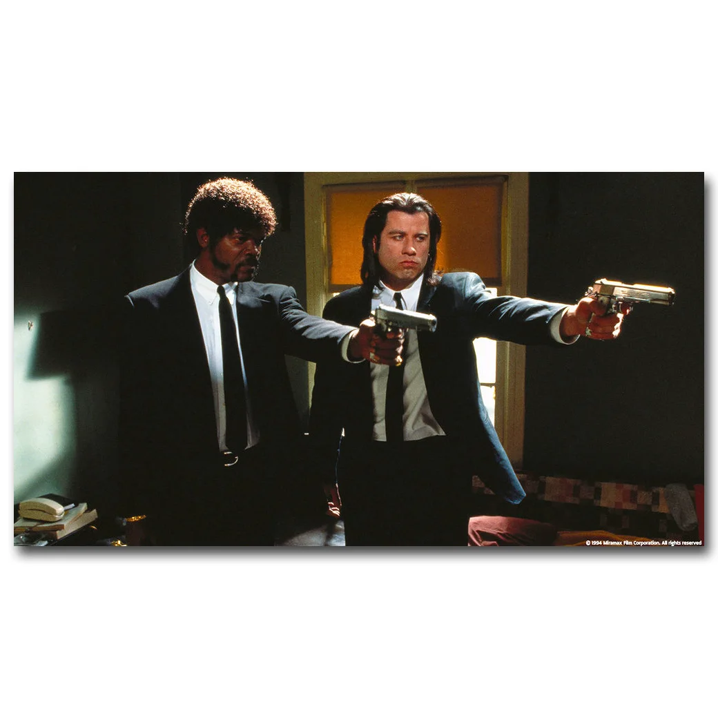 Целлюлозно фантастический Шелковый постер Kill Bill с принтом 13x24 дюйма классические