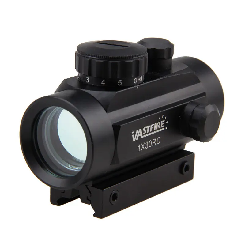 

5 M.O.A Dot Red Green Dot 1X30RD Telescope Dot Scope Sight Tactical Airsoft Picatinny Mount For 11mm & 20mm Weaver Rail Hunting