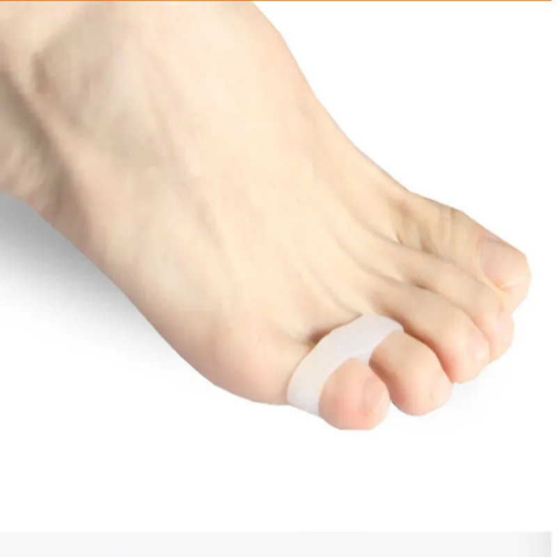 

2Pairs Silicone Gel Little Toe Valgus Corrector Hallux Valgus Separator Straightener