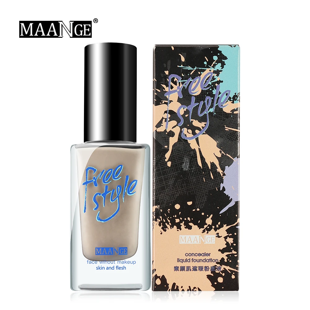 

MAANGE Face Foundation Makeup Base Liquid Foundation Naturally BB Cream Concealer Whitening Moisturizer Oil-control Maquiagem