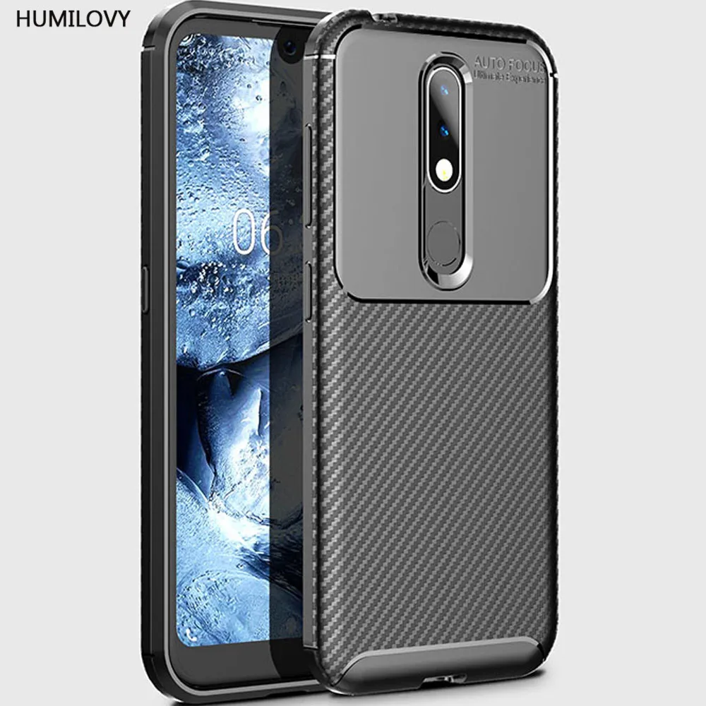 Для Fundas Nokia 4 2 чехол из углеродного волокна Текстура Ударопрочный Мягкий TPU для