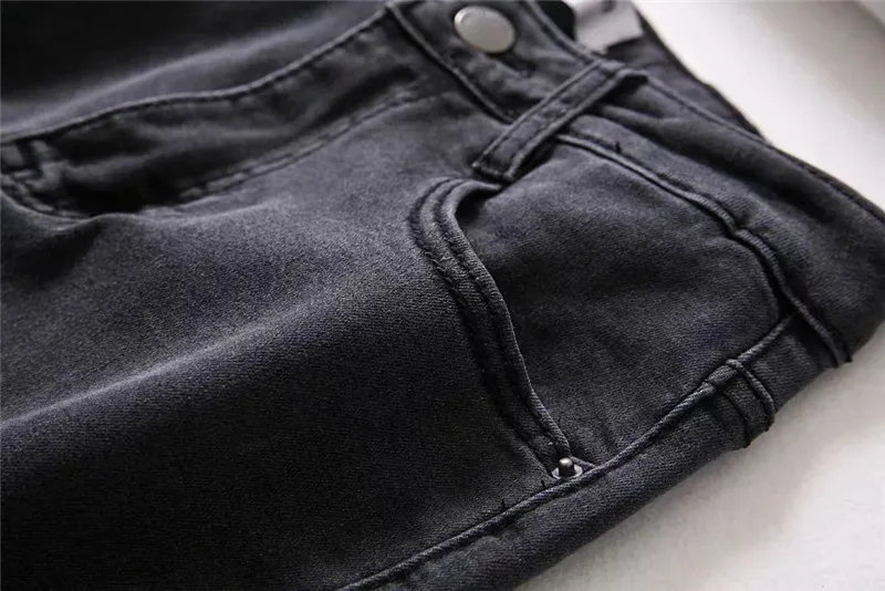 Джинсы для женщин синие джинсы с высокой талией женские высокоэластичные Джинсы женские потертые серые джинсы стрейч узкие брюки