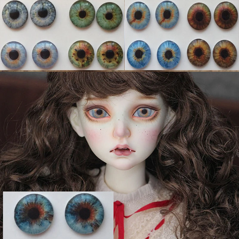

Bjd 9 color cartoon BJD eyeball 12mm 14mm 16mm 18mm 20mm 22mm Acrylic Eyeball bjd Doll Handmade plastic eyes 1/4 1/6 SD Doll