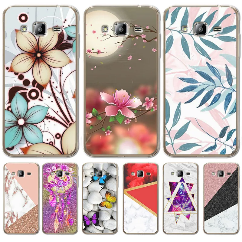 

Luxury Flower marble For Samsung Galaxy J3 J4 J5 J6 J7 J8 Plus 2016 2017 2018 J2 Prime phone Case Cover Coque Etui funda capinha