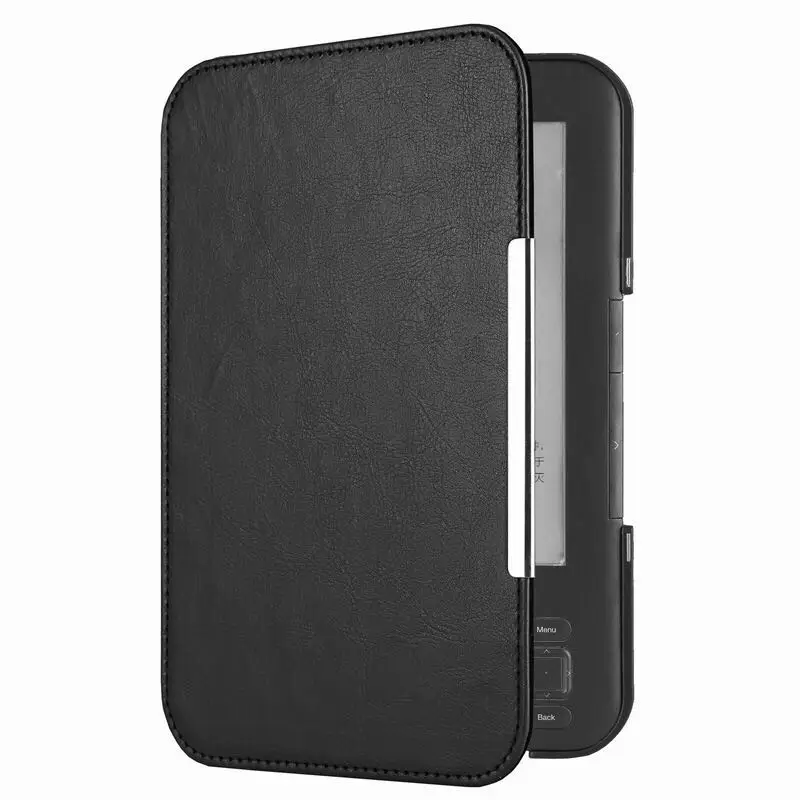 Ультратонкий Умный Магнитный кожаный чехол для Amazon Kindle 3 3-го поколения для чтения электронных книг, чехол для экрана клавиатуры для Kindle 3 - Цвет: Черный