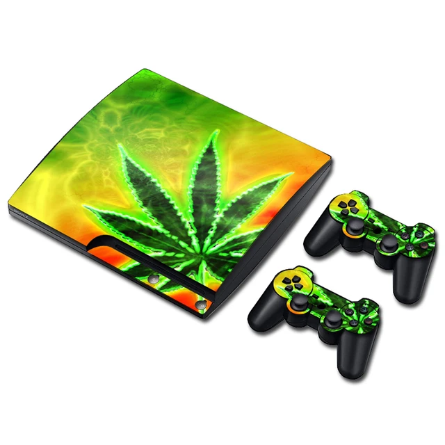 Best Price Body Vinyl Skin Sticker Decal Cover for PS3 Playstation 3 System Console and Controllers skins TN-P3Slim-3210