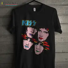 KISS Band Asylum Tee Футболка Новая мужская футболка Размер от S до 3XL Модная футболка Hipster