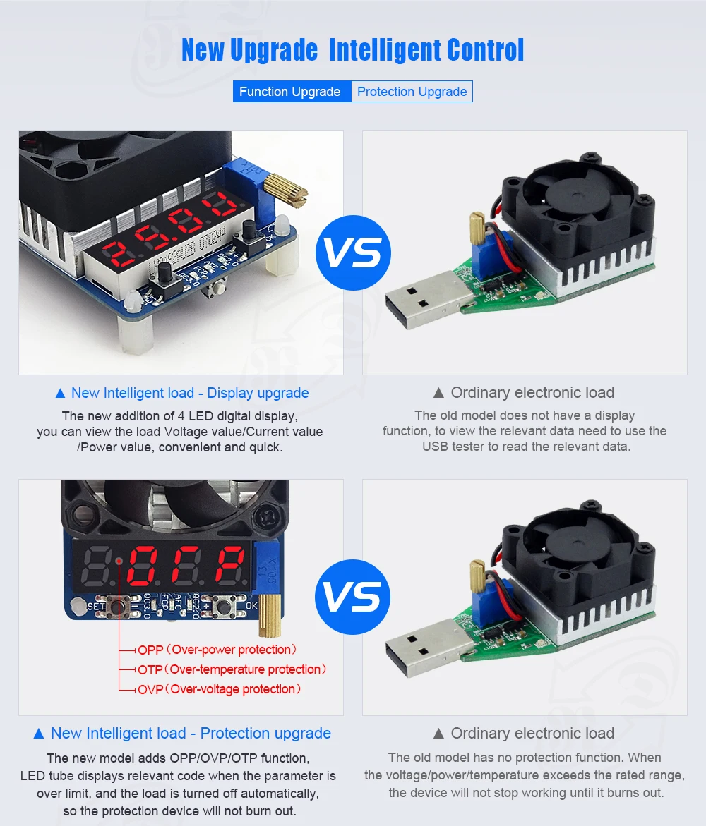 usb descarga bateria tester 35w para qc2.0