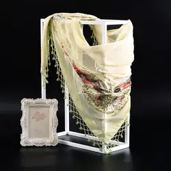 Китайский национальный пашмины Bufanda для женщин ручной работы из бисера шали с изображением бабочек ленточки шарф Винтаж мусульманский