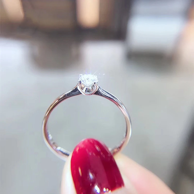 ANI 18K Белое/желтое/розовое золото (AU750) Женское Обручальное кольцо 0 3 CT