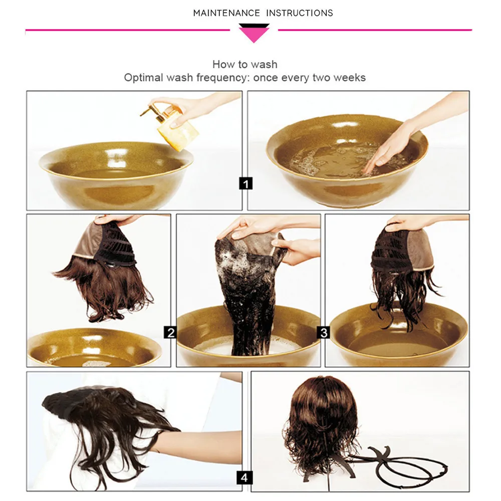 

Factory price 1pc Women Fashion Lady Black Short Straight Hair Wigs Female HOT Side Parting 50% Human Hair Wigs Stand Jan25