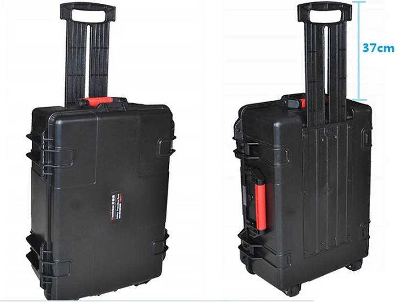 

Tool trolley case tollbox Instrument meter case waterproof case 613*460*230mm security tool equipment camera with pre-cut foam