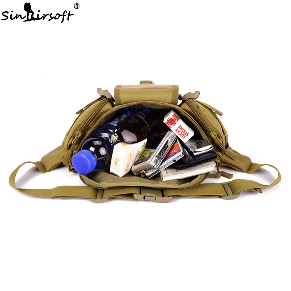SINAIRSOFT Тактический Молл Мешок Водонепроницаемый Талии Fanny Pack Туризм Рыбалка Спорт