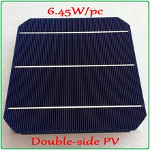 6 45W pc mono solar cell Newest Double side 156mm Monocrystalline Mono Silicon Solar Panel Cell