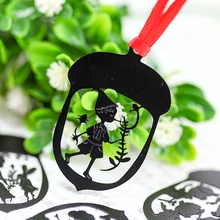 2 шт./лот Творческий мультфильм Буратино Алиса из металла Закладки Зажимы с Ремешок для книги Бумага подарок для детей корейский канцелярские