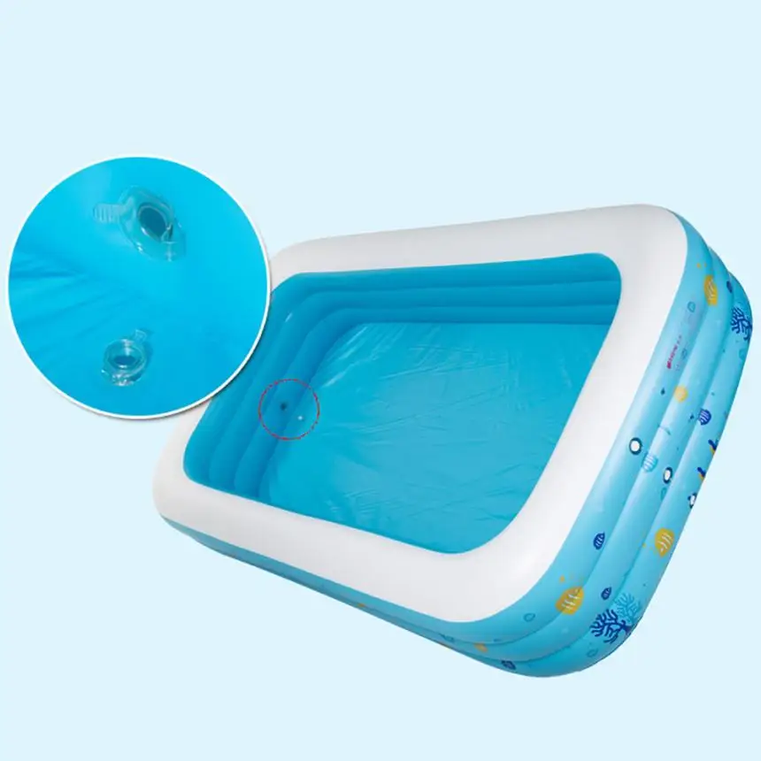 Большой надувной бассейн центр гостиная семья дети воды играть забавная игрушка для игры на заднем дворе 130*90*50 см J6212
