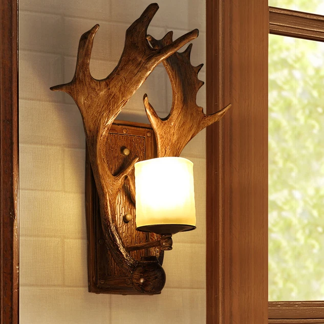 Us 169 0 American Country Retro Antler Wall Lamps Past Vintage Deer Lights Fixture Home Indoor Lighting Cafes Pub In Us 169 0 American Country Retro Antler Wall Lamps Past Vintage Deer Lights Fixture Home Indoor Lighting Cafes Pub In