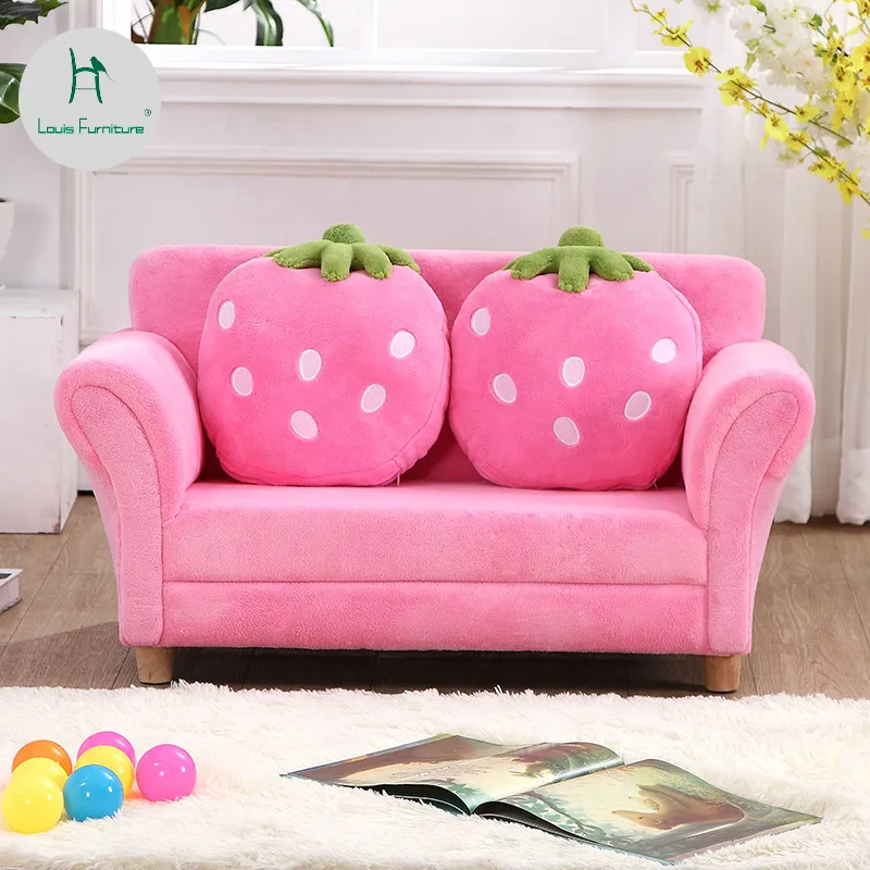 Детский мини стул Louis Fashion с мультипликационным изображением клубники для