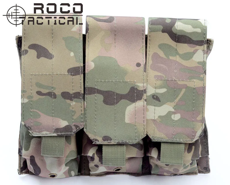 ROCOTACTICAL тройной M4/M16 подсумок для журналов MOLLE тройной подсумок для подсумок Quick Release MOLLE модульный подсумок оливковый Подсумок/ACU/CP