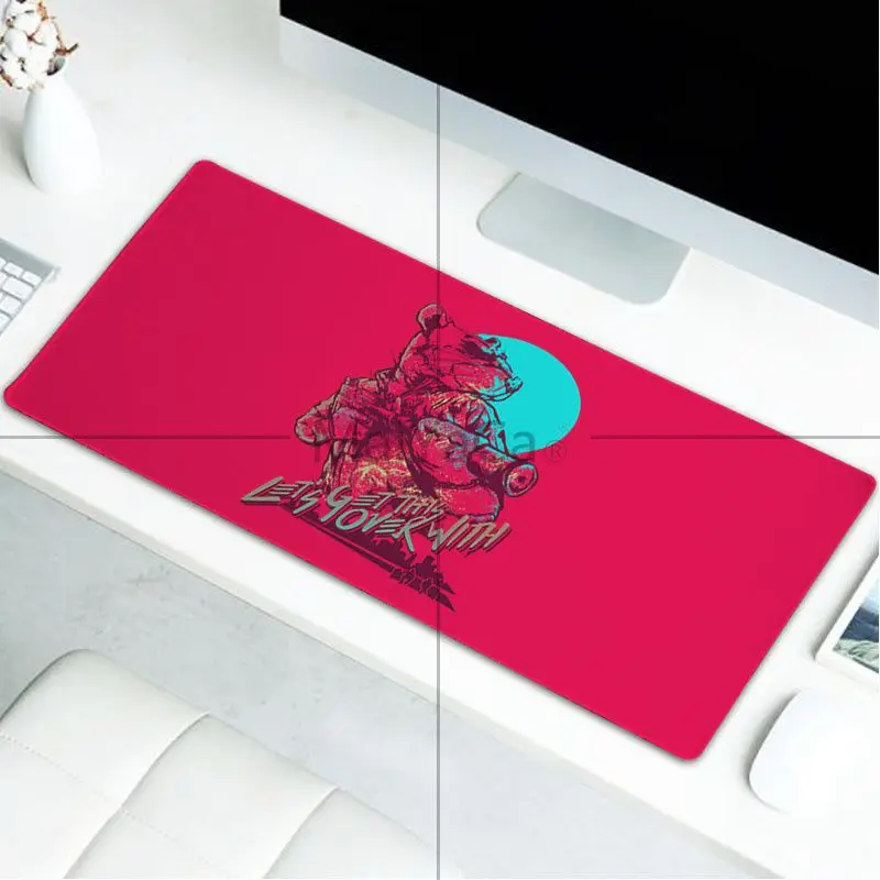 MaiYaCa Одежда высшего качества «Горячая линия» Майами индивидуальные ноутбук игровой коврик для мыши большие утепленные удобные Водонепроницаемый игровой резиновый коврик для мыши - Цвет: LockEdge 30X90cm