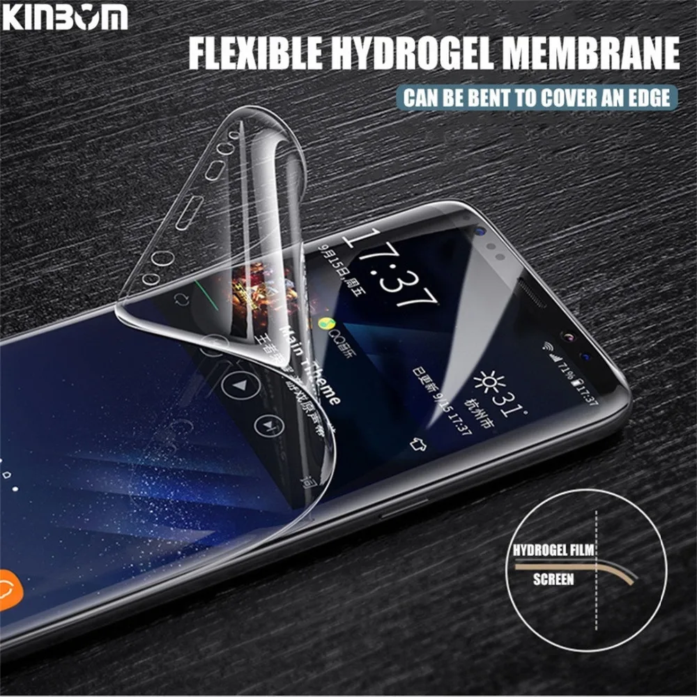 KINBOM New Hydrogel Film Full Cover For Samsung Galaxy S7 S7edge S8 S9