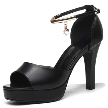 

2019 Brand Shoes Women Big Size 34-39 Summer Woman Shoes Sandal Sexy Thin High Heels Party Gladiator Sandals YG-A0150