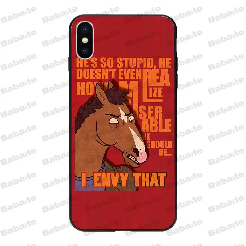 Babaite BoJack Horseman Мягкий силиконовый чехол для телефона для iPhone 8 7 6 6S plus X Xs Xr XsMax 5 5S SE 5c Cover11 11pro 11promax - Цвет: A3