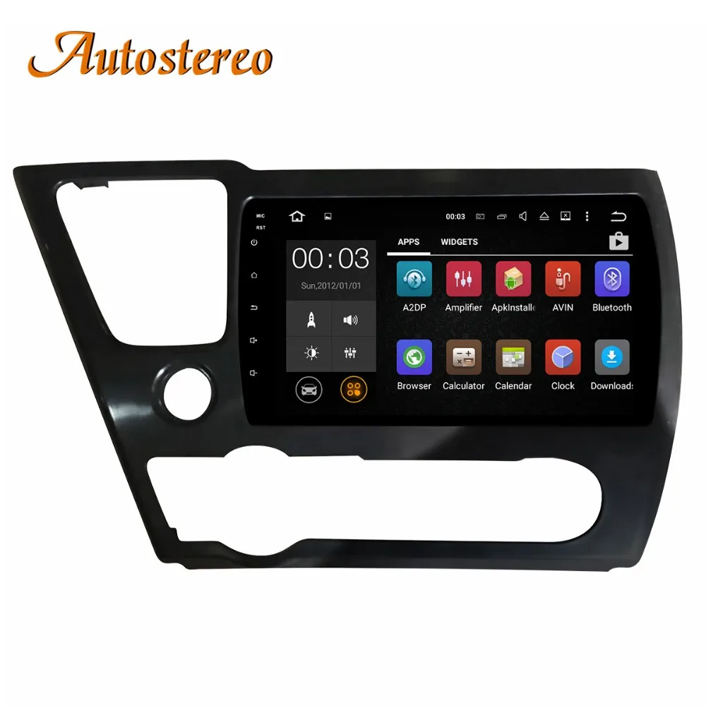 

Android 9 Car no DVD player GPS navigation Stereo For Honda Civic Sedan 2013+ multimedia Auto radio tape recorder head unit IPS